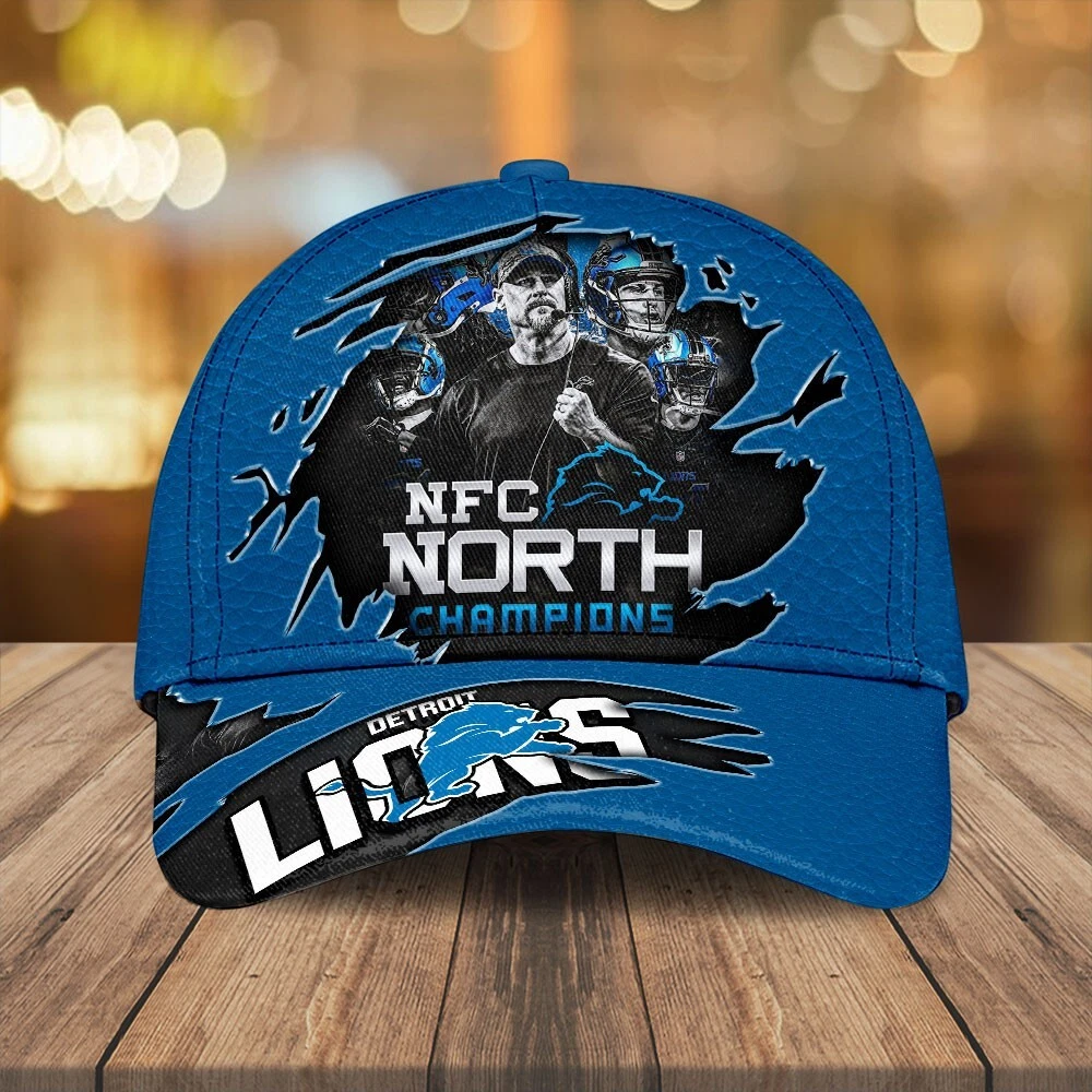 Detroit Lions Classic Cap, Detroit Game Day Football Cap, Lions Team Football Champions Cap