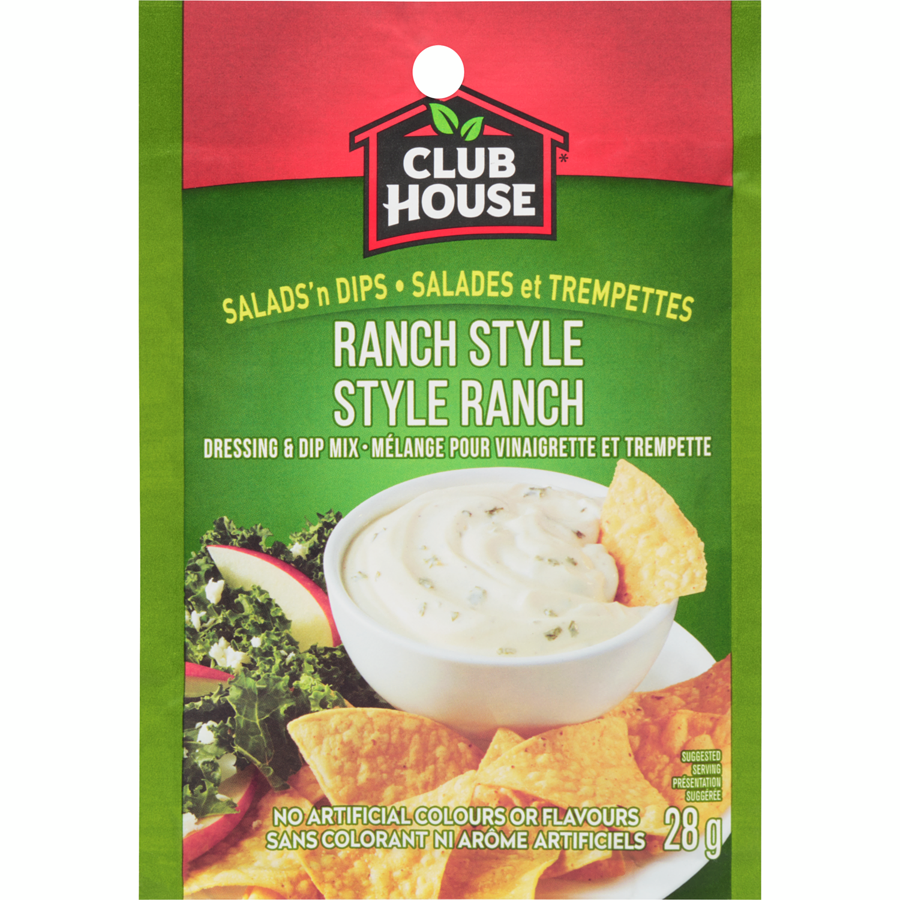 4-Pack Club House Salad N Dip Dressing Mix, Ranch Style