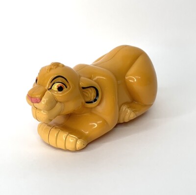 Disney Lion Cub Simba 3  Action Figure Toy Burger King Pull Back Vintage Vtg