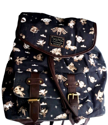 Loungefly Harry Potter Magical Creatures Rucksack Backpack Canvas Faux Leather