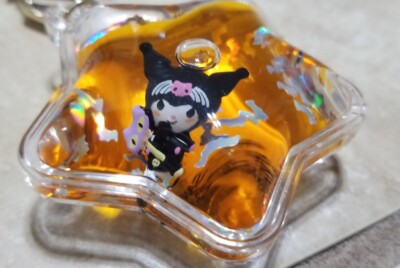 Sanrio Tsunameez Halloween Kuromi With Axe Glitter Shaker Keychain