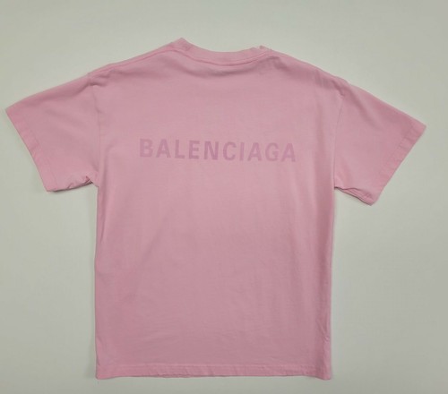 Balenciaga Pink Big Spellout Logo T 
