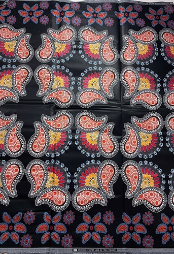 Tela de algodón multicolor con estampado africano Ankara diseño mixto - por yarda - Imagen 2 de 2
