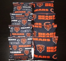 CHICAGO BEARS Cornhole Bean Bags All Weather Plastic Resin Filled WATERPROOF