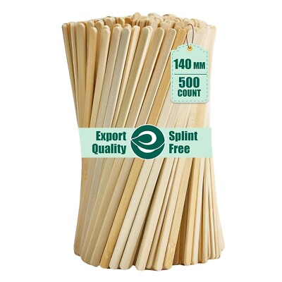 ECO SOUL 140mm Wooden Stirrer Sticks 500 Pack | Birch Wood | Free Shipping