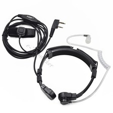Auricolare auricolare microfono gola estensibile per Kenwood NX220 Baofeng GT-3TP Mark III