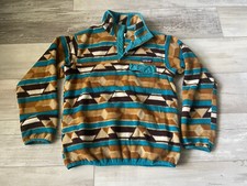 Patagonia Womens Size S Synchilla Snap-T Fleece Pullover Sweater Outdoors Aztec