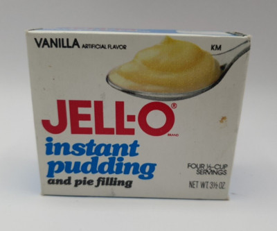 GENUINE 1980's Jello Vanilla Instant Pudding Pie Filling Sealed