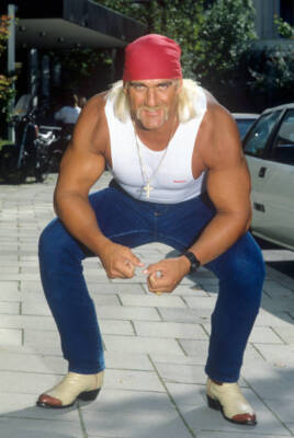 Hulk Hogan Suburban Commando Promotion In Germany 1991 OLD PHOTO 8