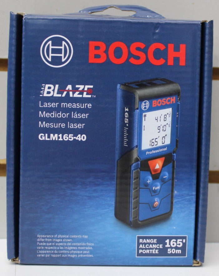 Bosch GLM165-40 BLAZE Pro 165ft Laser Distance Meter with Precision Measurement-image