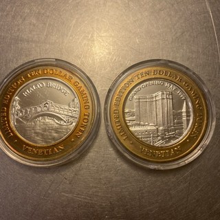 Two .999 Silver Strikes Venetian Hotel Casino Las Vegas