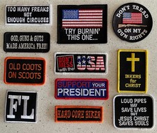 Lot of 11 Biker Vest Patches Novelty Sayings Motorcycle Jacket Funny Adult Humor
