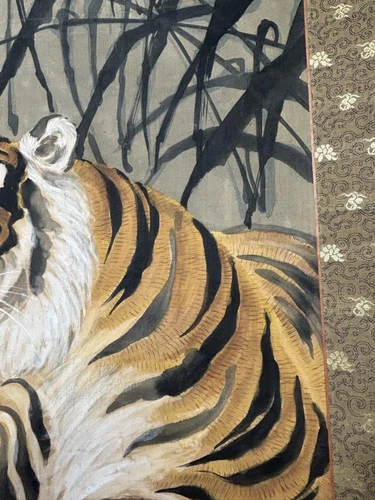Tiger Hanging Scroll With Box - Picture 9 of 16