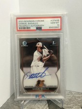 PSA 10 SAMUEL BASALLO AUTO 2023 1st Bowman Chrome Orioles Rookie RC GEM MINT