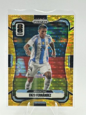 2026 Prizm World Cup Enzo Fernandez Prefered Gold 5/10 Argentina