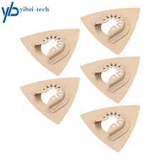 For Sanding Grout 5Pcs Oscillating Multitool Triangular Carbide Grit Rasp Blades