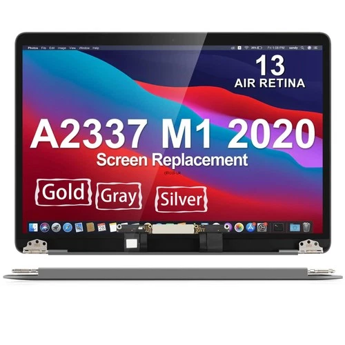 New 13" For MacBook Air A2337 M1 2020 EMC3598 LCD Screen Retina Display Assembly