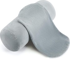 2 Pcs Cervical Neck Roll Pillow Cover 17X7 Inch round Pillow Covers with Zipper