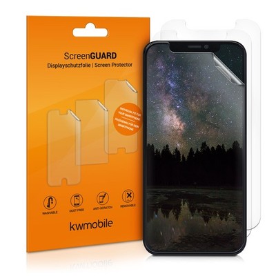 3x Folie für Apple iPhone 12 iPhone 12 Pro Displayschutzfolie transparent