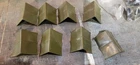 7 hard plastic Marx Pup Tents plus one more