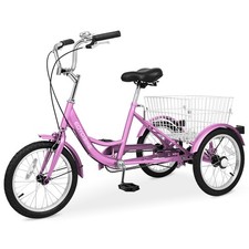 Triciclo para principiantes 16 en 1 velocidad 3 ruedas triciclo bicicleta bicicleta con cesta niños regalos