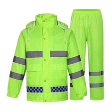 zojo High Visibility Safety Rain suit, Jacket, Pants High Visibility Reflecti...