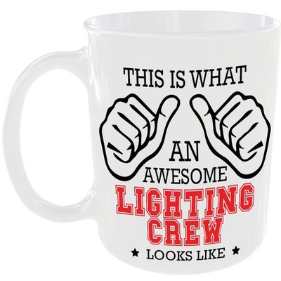 SO SIEHT EINE TOLLE LICHTCREW AUS TASSE GESCHENK FÜR LICHTER JOB TEETASSE