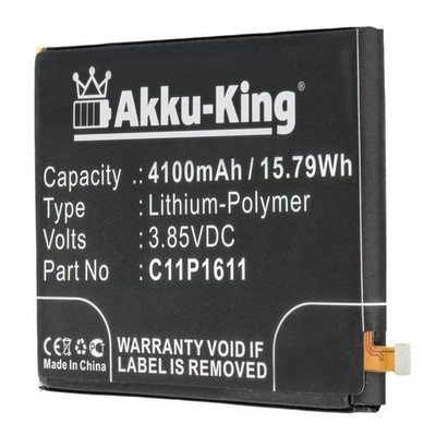 Akku-King Akku C11P1611 für Asus Zenfone 3 Max ZC520TL ZC553KL Battery Batterie