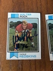 RedSkins Walt Rock 1973 Topps signed card