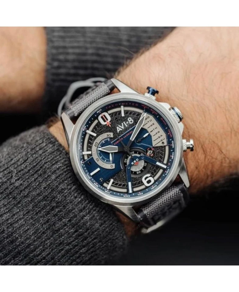 AVI-8 Men Analog Quartz Casual Watch Classic Dress Multicolor Dial Waterproof Ro - Image 2 of 4