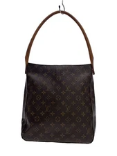 LOUIS VUITTON TOTE BAG LUPING GM_MONOGRAM CANVAS_BRW PVC Brown MONOGRAM Used