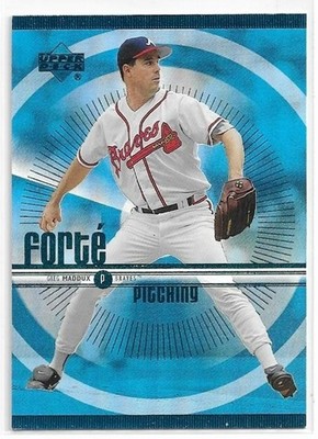 GREG MADDUX 1999 Upper Deck FORTE Baseball card #F4 Atlanta Braves NR MT