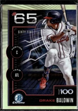 2025 Bowman #BTP-65 Drake Baldwin Bowman Scouts Top 100 Atlanta Braves