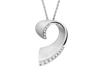 Viventy Collier Mit AnhäNger 925/- Silber Rhodiniert 45Cm, 13 Zirkonia