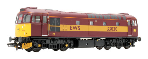 LOMOMOTRIZ DIÉSEL HELJAN 'OO GAUGE' 3303 EWS GRANATE Y DORADO CLASE 33/0 30 *DCC* | Zustand: Used