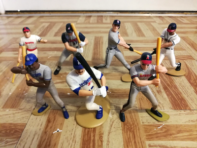 #ad #ad 7 Starting Lineup Los Angeles Dodgers California Angels Lot Mike Piazza SLU MLB $13.99