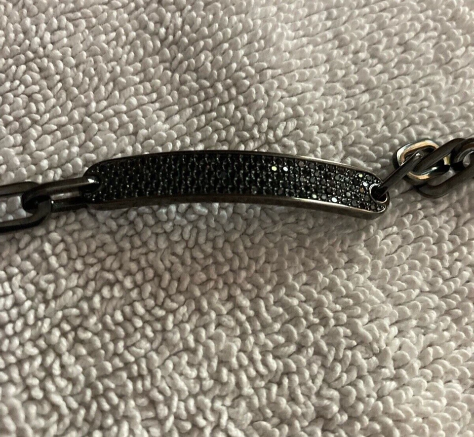 Michael Kors Bracelet Black Rhinestone Link Style Design MKJ4648796 Jewelry - Image 2 of 4