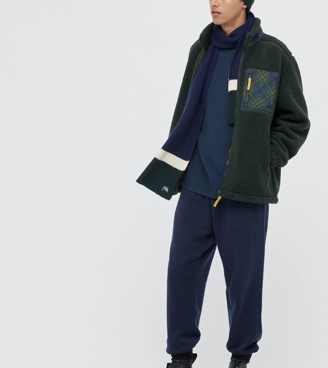 UNIQLO x JW ANDERSON MENS XXS Full Zip Pile Fleece Jacket UNIQLO x JW ANDERSON MENS XXS Full Zip Pile Fleece Jacket