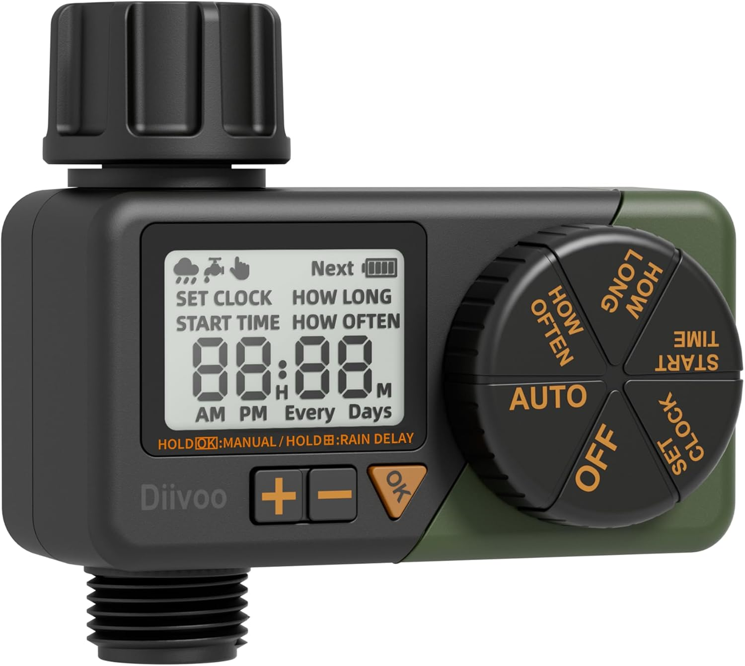 Smart Water Sprinkler Timer with Daily and Weekly Programming