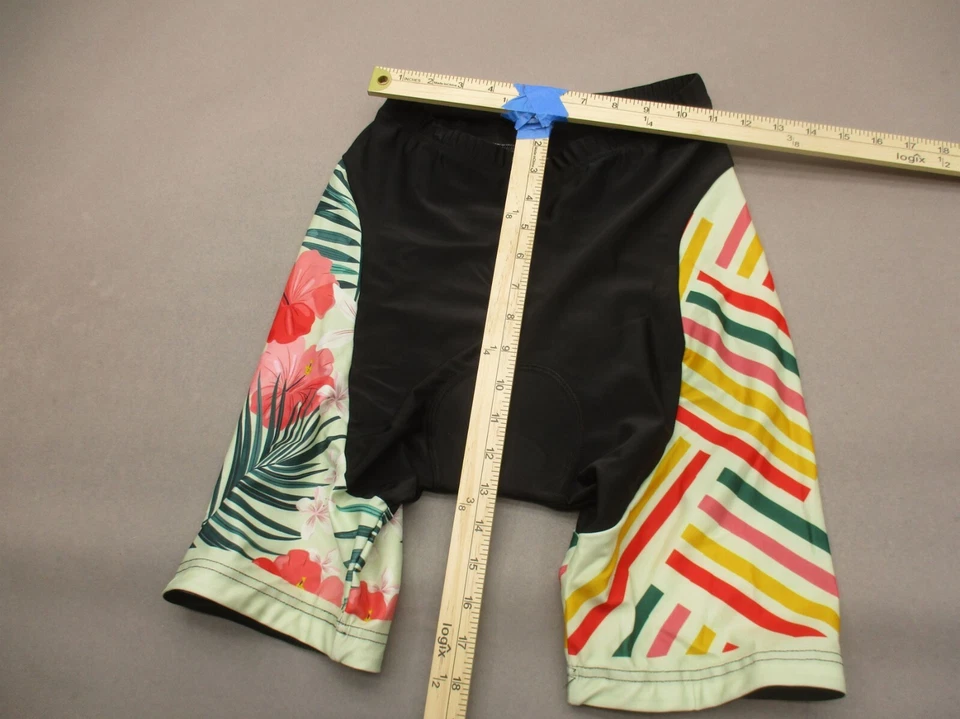 Pantalones cortos de ciclismo cintura elástica multicolor con almohadilla interior talla S sin marca para mujer 571 Foto 2 de 4
