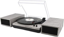 Vinyl Record Player, Vinyl Turntables with Dual Stereo Bookshelf External