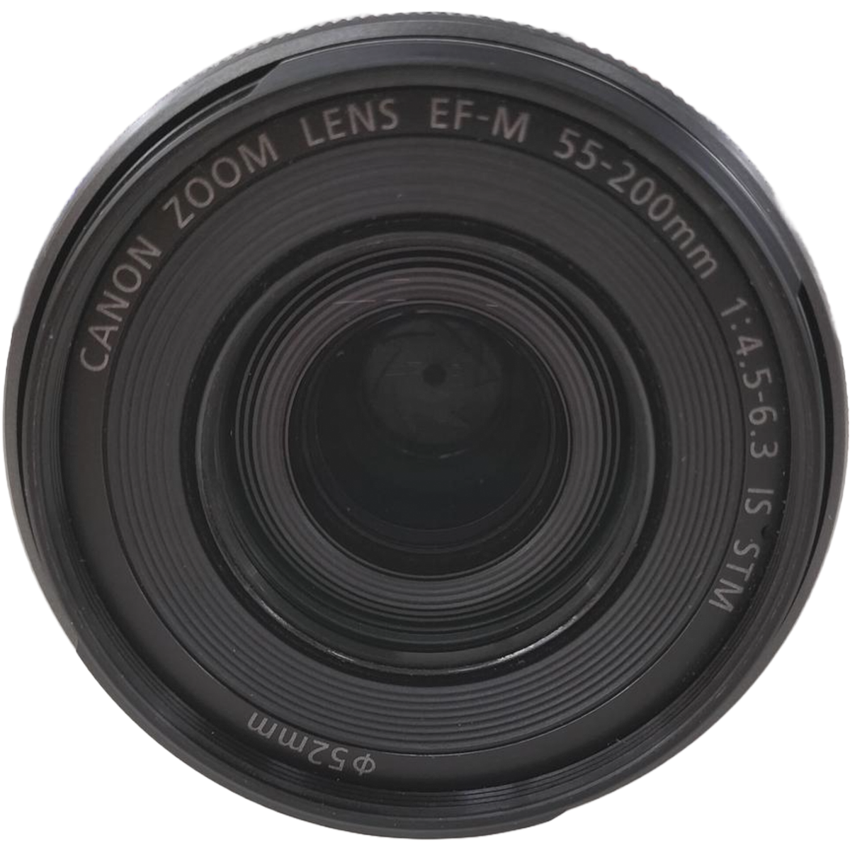 Canon EF-M 55-200mm f/4.5-6.3 IS STM Lens with Front and Rear Cap