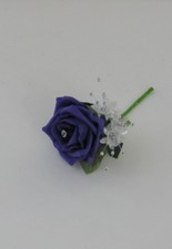 Wedding Single Buttonholes, Corsage, Rose Flower, Groom, Best Man, Guest