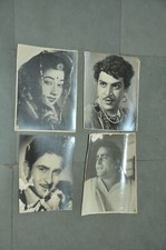 4 PC Vintage Fein Schwarz & Wei&szlig; Verschiedene Bollywood Stars Fotografie