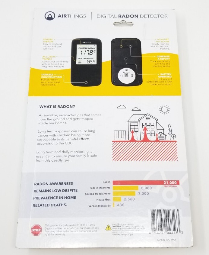 New Airthings Battery Operated Digital Radon Detector Model 2350 EBay New airthings battery operated digital radon detector model 2350 ebay