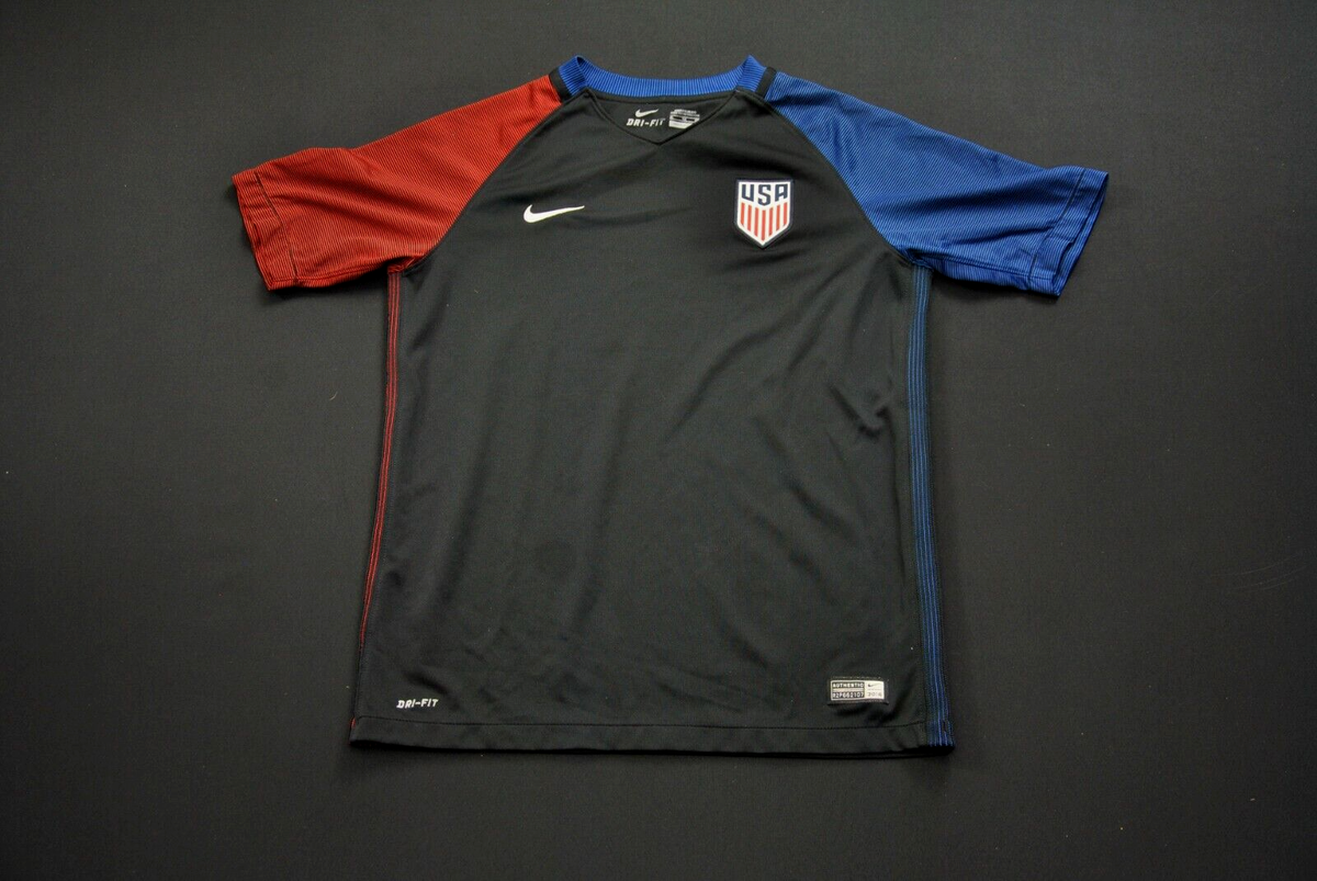 Team USA Soccer Jersey Boy's XL Nike Red Black 5323S | eBay
