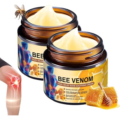 Bienengift Gelenkcreme, 2 Stück Bienengiftsalbe, Bee Venom Joint Relief Gel, ...