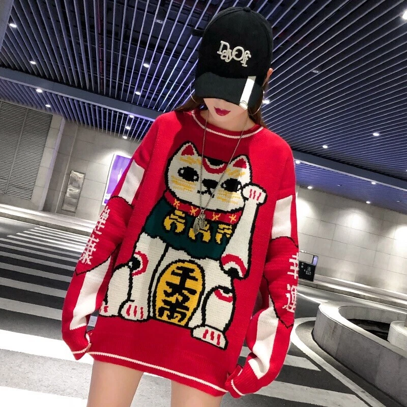 Maneki neko deals sweater