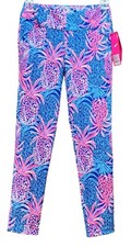 LILLY PULITZER Corso PANT BOREALIS BLUE TROPIC DOWN LOW GOLF Sz 2 NWT 138