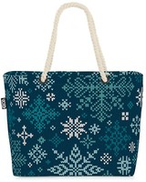 Void Tasche Winter Strickmuster Sterne Weihnachten Muster Sterne